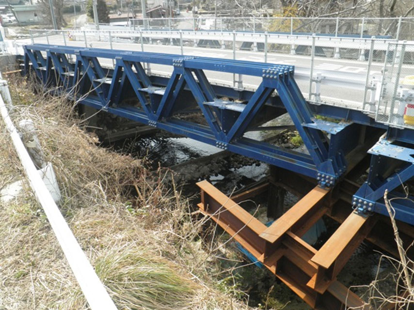 2010年　安曇野市穂高　ＫＤ仮橋　水路橋L=18m