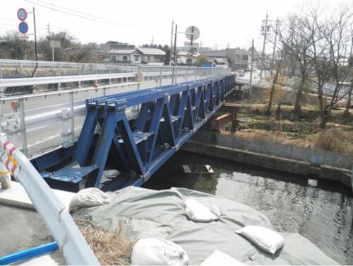 2010年　安曇野市穂高　ＫＤ仮橋　水路橋L=21m