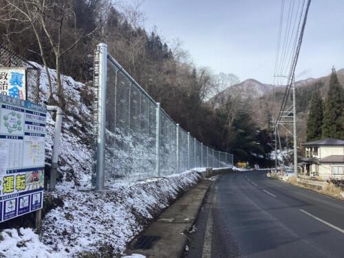 2024年 長野市上祖山 ブロックガードフェンス H3.5m　L75.0m