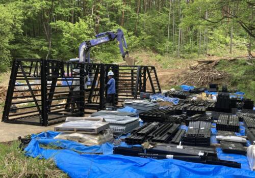 2024年 岡谷市 志平 鋼製自在枠 H2.5~3.0m　3基　計24t